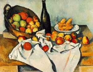 Still life with basket of apples,1890-94, the art in