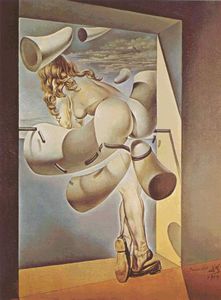 Dalí joven virgen autosodomized por ella propia castidad , 1964