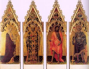 Quatre Saints de l Quaratesi Polyptyque,
