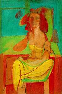 Seated woman,1940, private