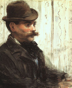 Portrait of Alphonse Maureau (Man with a Round Hat), -