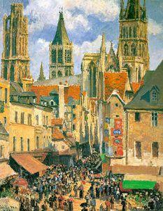 The Old Market at Rouen, The Metropolitan Mus