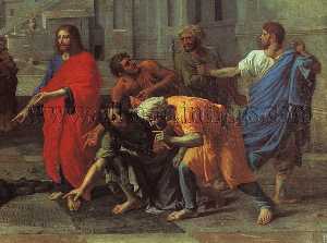 Christ and the Woman Taken in Adultery, detail,