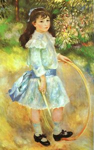 Girl with a Hoop (Marie Goujon), oil on canvas,