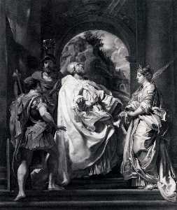 Modello para st gregory con los santos Domitilla Mauro Asícomo Papianus