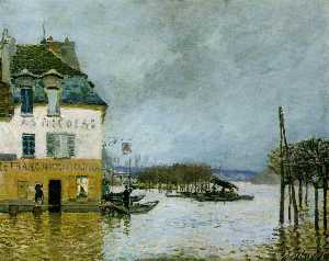 Flood at Port-Marly, Musee des Beaux -