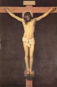 cristo en el cruz , óleo sobre lienzo , Museo delaware