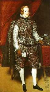 Philip IV in Brown and Silver, oil on can