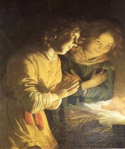 Adoration of the Child (detail)