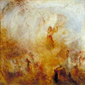 Angel Standing in a Storm