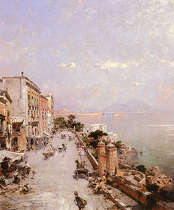 a vista de `posilippo` , Nápoles
