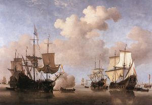 Dutch Ships Coming to Anchor