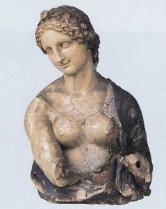 sculptures and studies-Bust of Flora