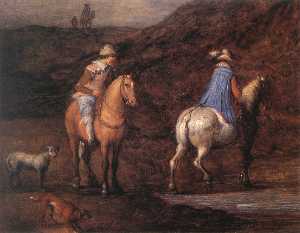 Travellers on the Way (detail)