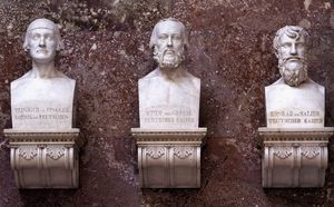 Busts of Henry I (the Fowler) - King of the Germans - his Son .... II (the Salian)