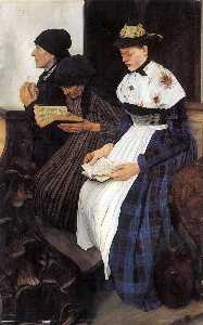 tres mujeres en iglesia