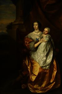 Henrietta Maria, with Prince Charles