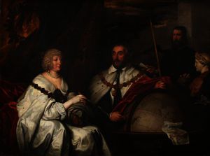 Thomas Howard, 2nd Earl of Arundel, and His Wife Lady Alethea Talbot, Countess of Arundel, with Francis Junius, or William Petty