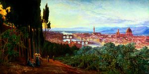 Ansicht von Florenz aus villa san firenze