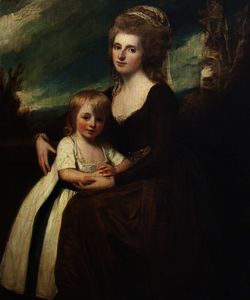 Frances Bankes, Lady Brownlow, with Her Son, The Honourable John Cust