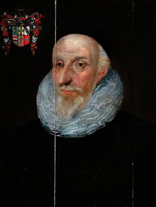 portrait von ein altes mann , Erkannt als sir henry savile