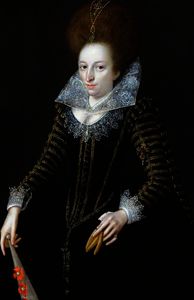 Portrait of an Unknown Lady, Aged 31, Holding a Glove and a Fan