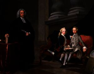 Francis Ayscough with the Prince of Wales, Later King George III, and Edward Augustus, Duke of York and Albany