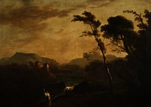 Landscape with Two Monks
