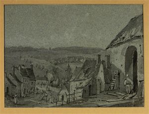 View of ivry; and four companion drawings
