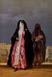 Velato donne , da 'Souvenir di Cairo' ,