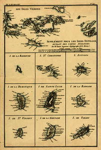 The Virgin Islands, from 'Atlas de Toutes les Parties Connues du Globe Terrestre' by Guillaume Rayna