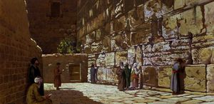 au Pleurs  Murs  dans  Jérusalem