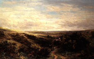 Moorland Landscape with Figures