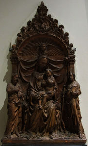 Bottega), pala d'altare con la madonna i santi