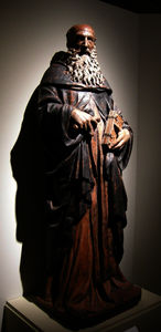 Sant'antonio abate, circa, da oratorio del crocifisso, borgo a mozzano, lucca