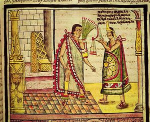 The Crowning of Montezuma II the Last Mexican Emperor