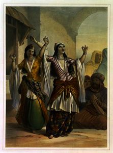 Egyptian Dancing Girls Performing the Ghawazi