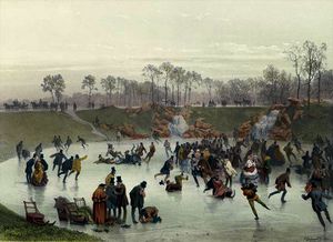 Skaters on the Lake
