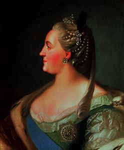 Portrait of Empress Catherine II the Great , after