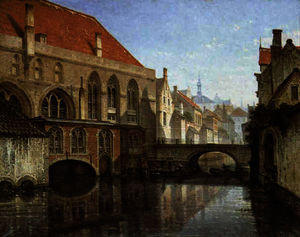 Gezicht aan het oud Sint-Janshopitaal te Brugge