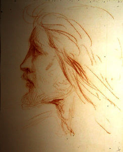 Portrait study of Samuel Palmer