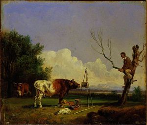 Stier und Maler