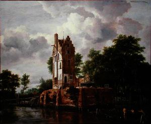 View of Kostverloren Castle on the Amstel
