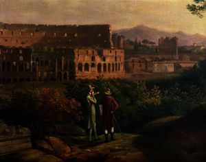 Johann Wolfgang von Goethe visiting the Colosseum