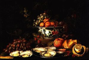 Still Life with Fruit and a Plate of Oysters