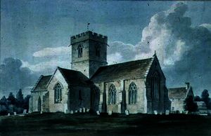 South-east View of Dinton Church,