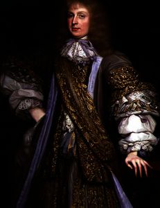 Porträt von sir john corbet von adderley , das tragen der roben die höhe sheriff von shropshire
