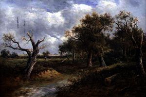 Landscape with Dying Tree