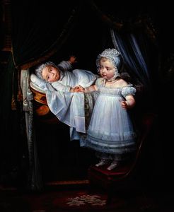 Henri-Charles-Ferdinand of Artois Duke of Bordeaux and his Sister Louise-Marie-Therese of