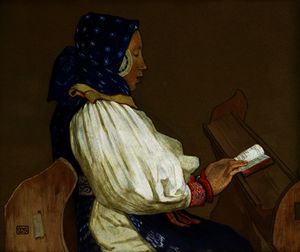 A Slovak Woman at Prayer